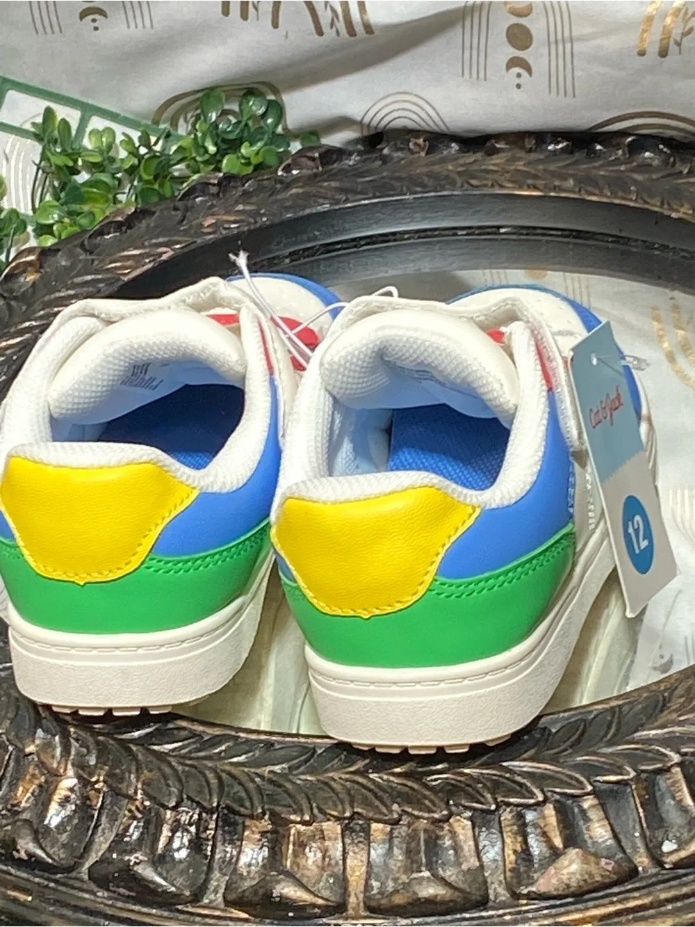Cat & Jack White Blue Red Green Kids Sneakers